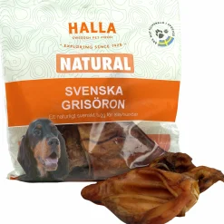 Hundtugg Halla Svenska grisöron 180g