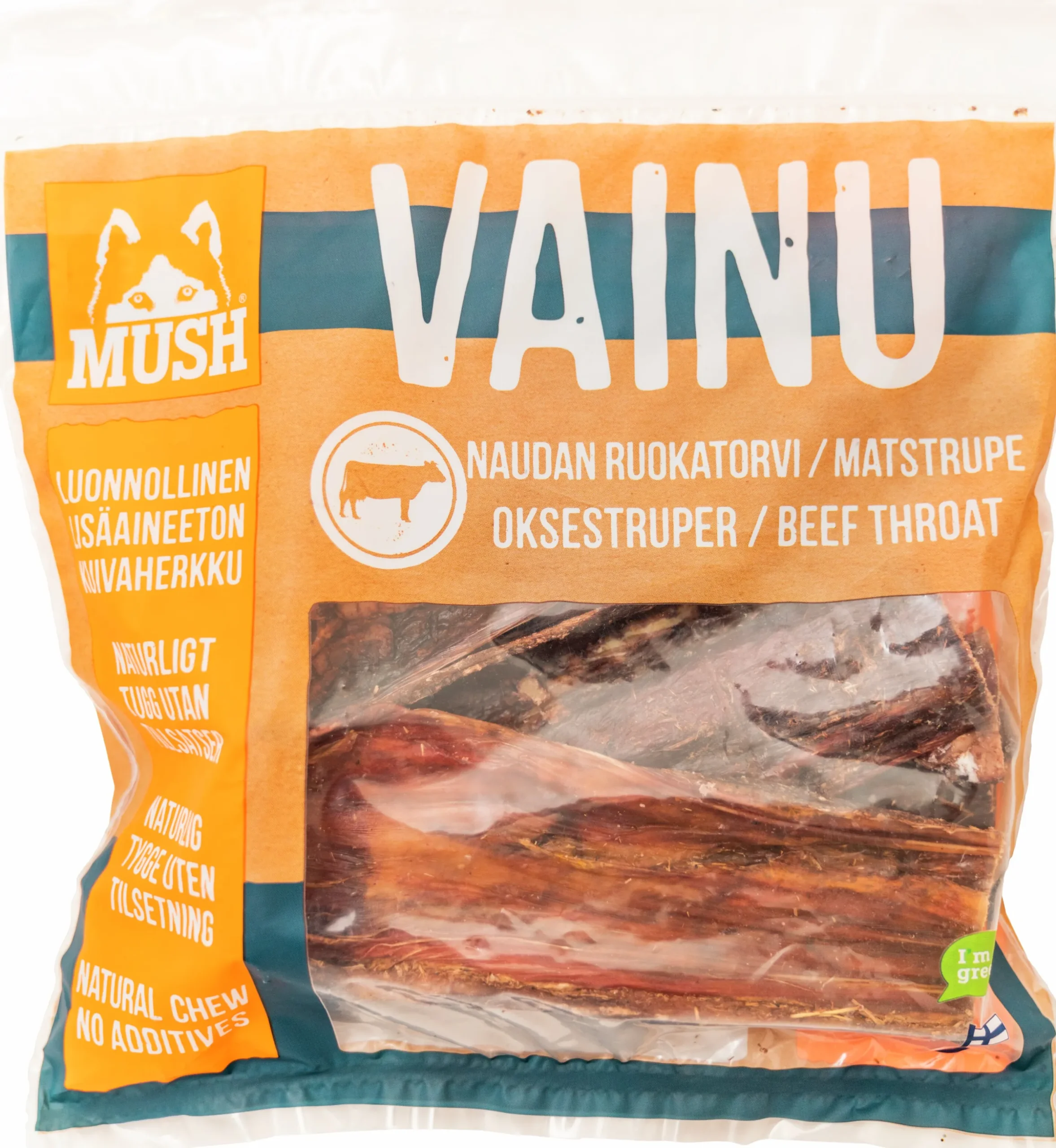 Hundtugg Mush Vainu Nöt Matstrupe 220g