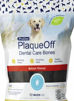 Hundtugg PlaqueOff Dental Bones Bacon 482g 13-p