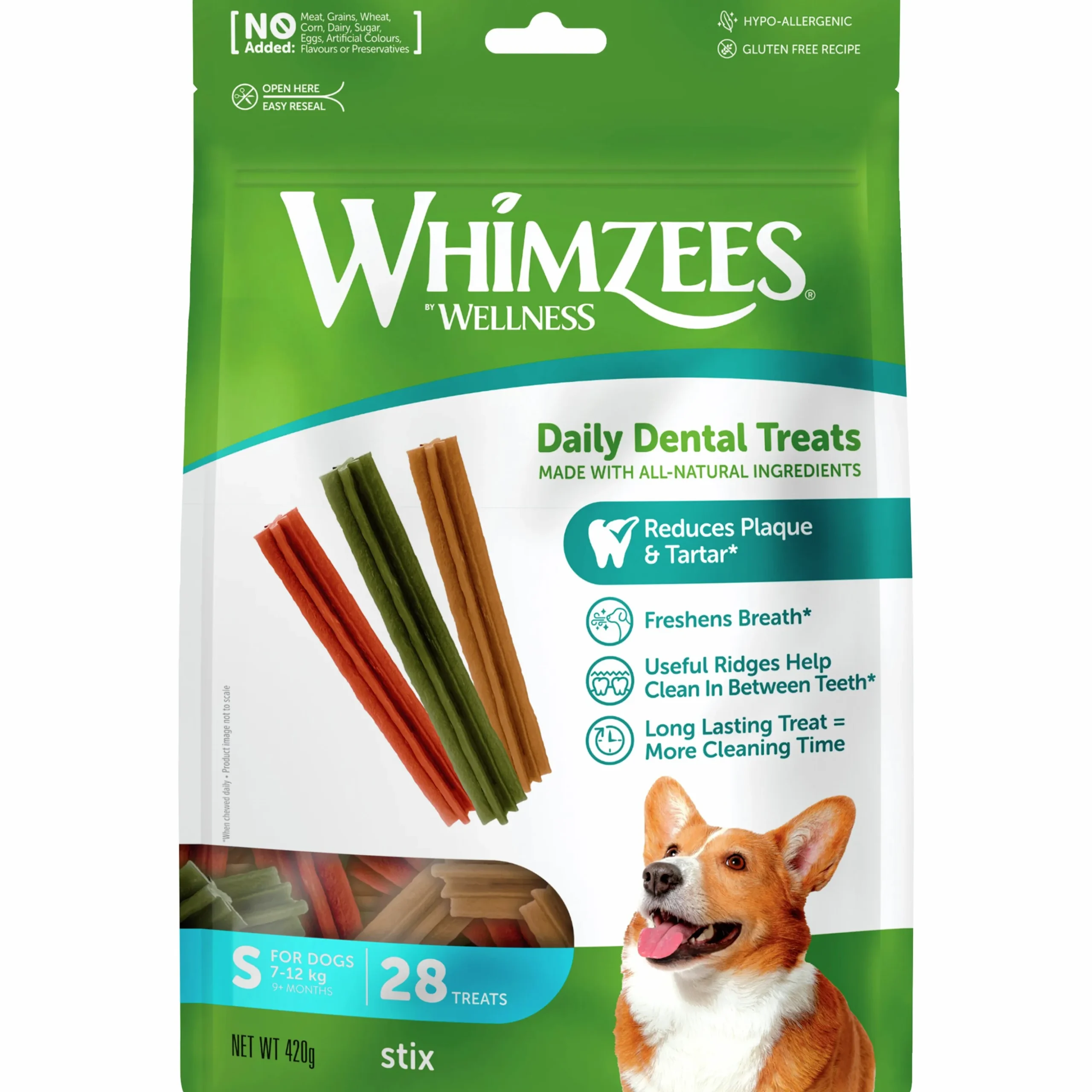 Hundtugg Whimzees Stix S 28-p