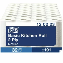 Hushållspapper Tork Basic 2-lagers 32 rullar x 26 m (120223)