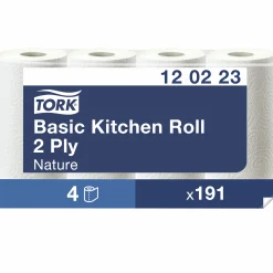 Hushållspapper Tork Basic 2-lagers 32 rullar x 26 m (120223)