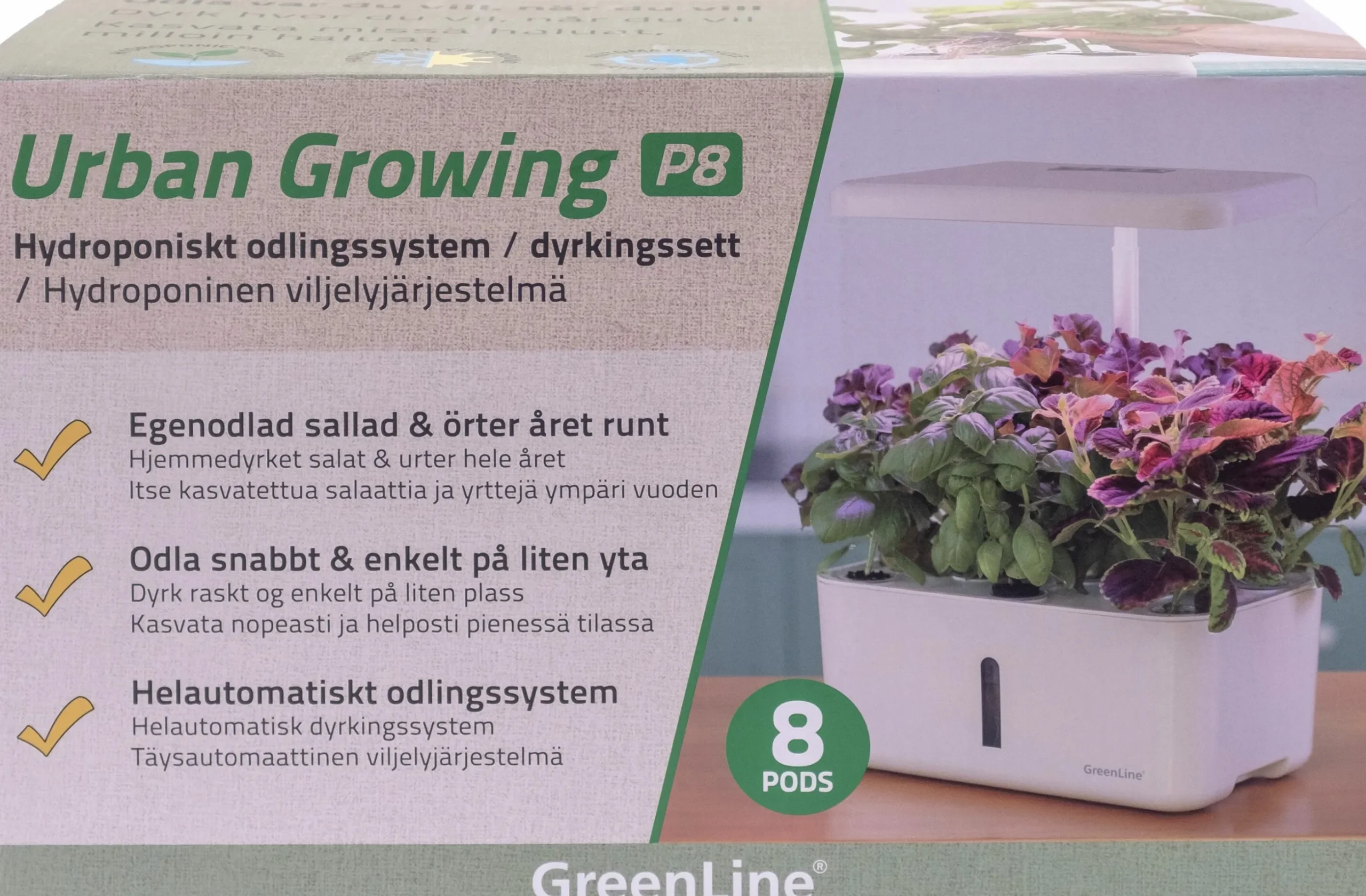 Hydroponisk odling Greenline Urban Growing Odlingsset