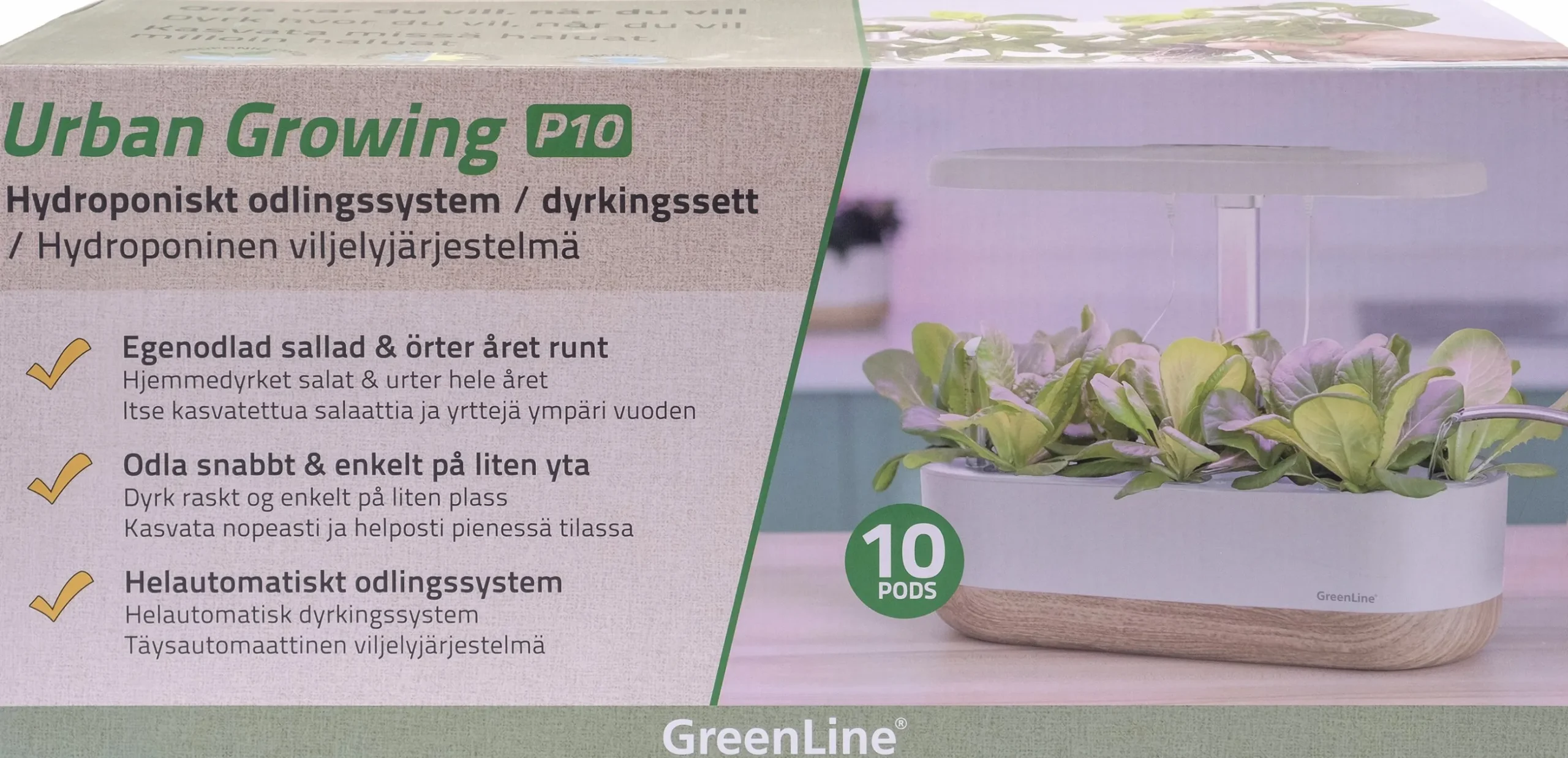 Hydroponisk odling Greenline Urban Growing Odlingsset