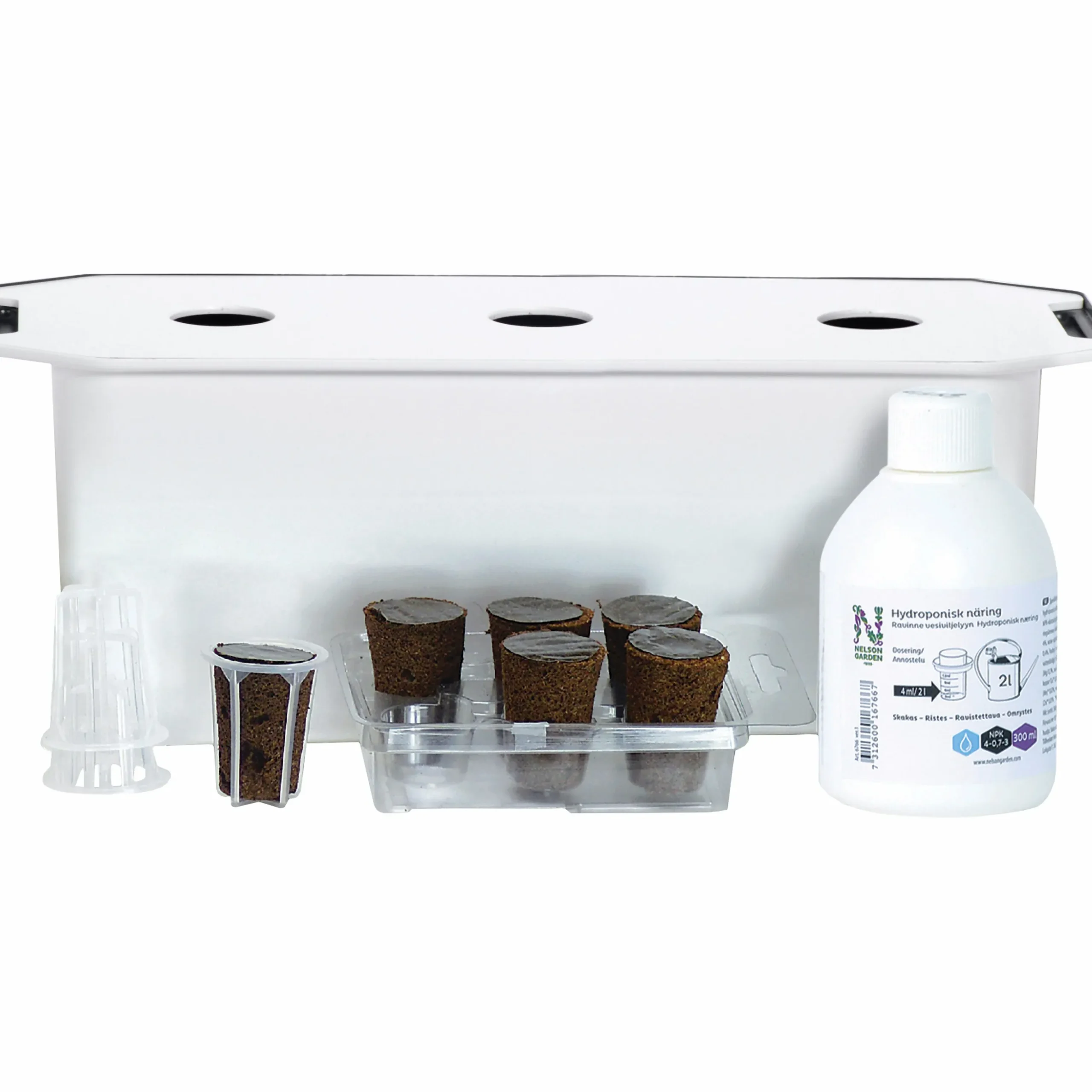 Hydroponisk odling Nelson Garden Harvy Startpaket 3 pluggar