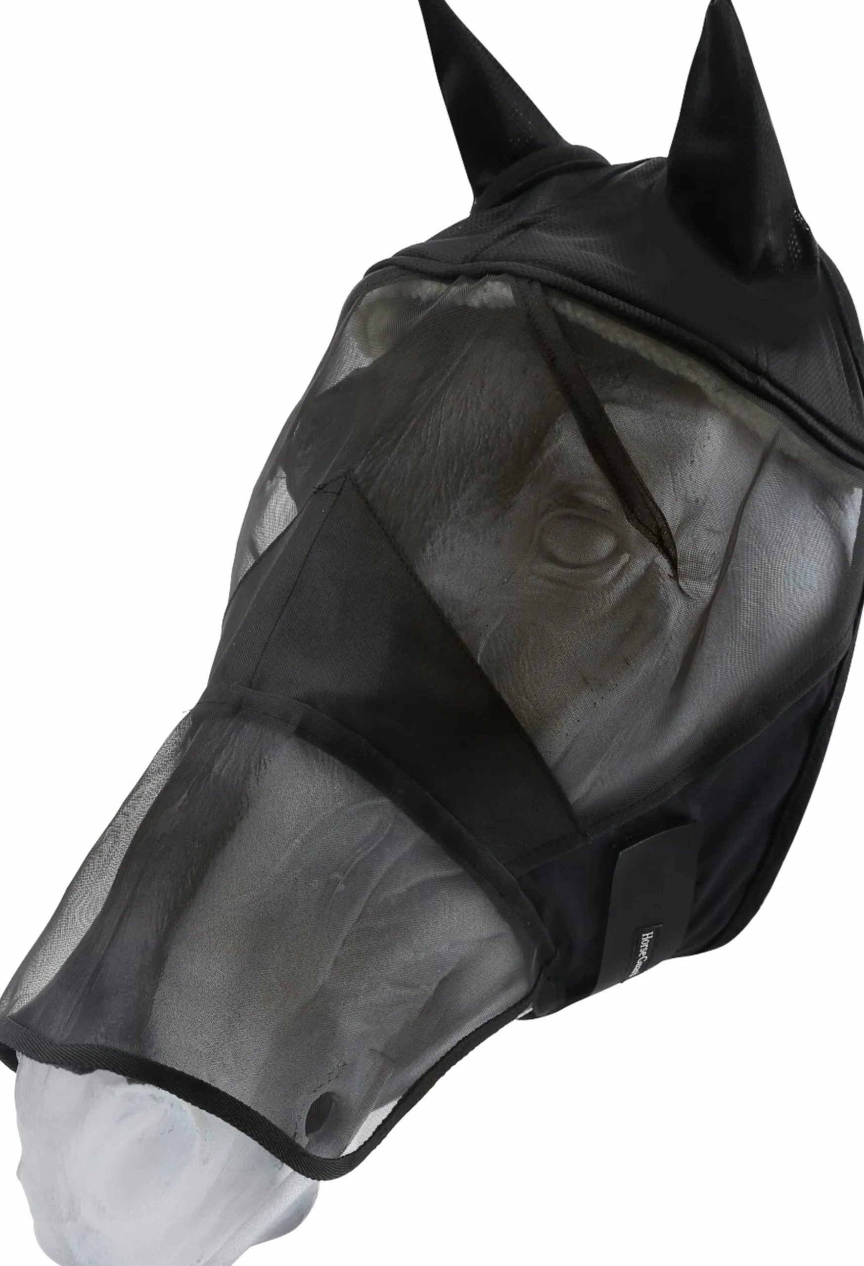 Insektsmask Horseguard med Mulskydd Svart