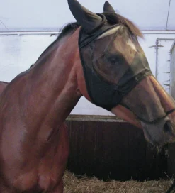 Insektsmask Horseguard med Mulskydd Svart