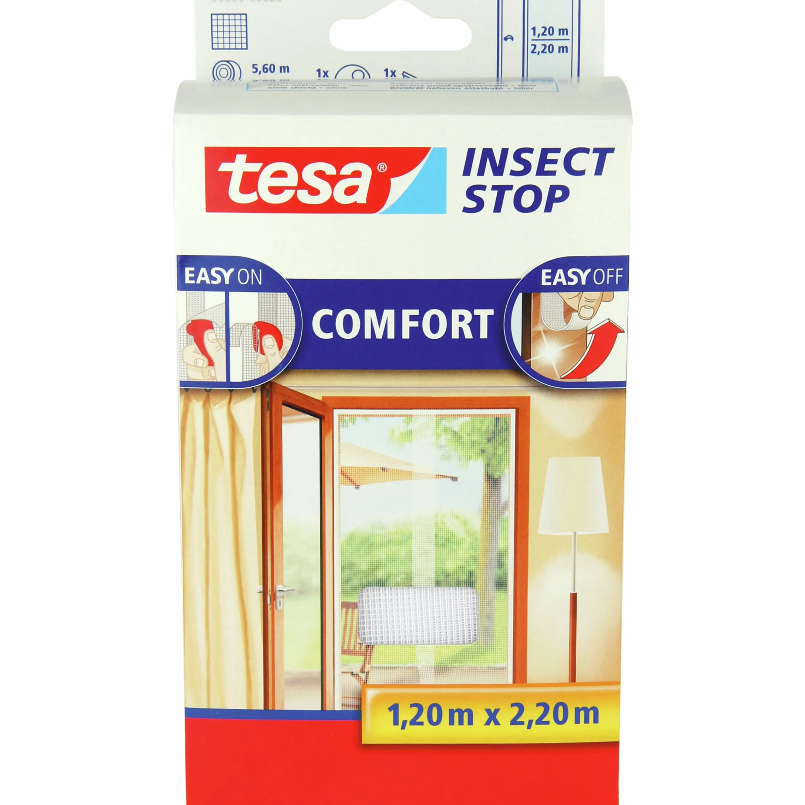 Insektsnät till dörr Tesa Vit 65x220cm 2-p