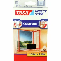 Insektsnät till fönster Tesa Svart 130x130cm 1-p