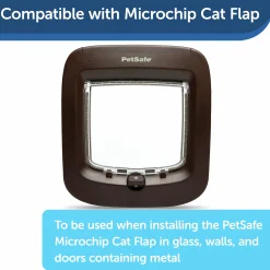 Installationsadapter Petsafe för kattlucka Brun