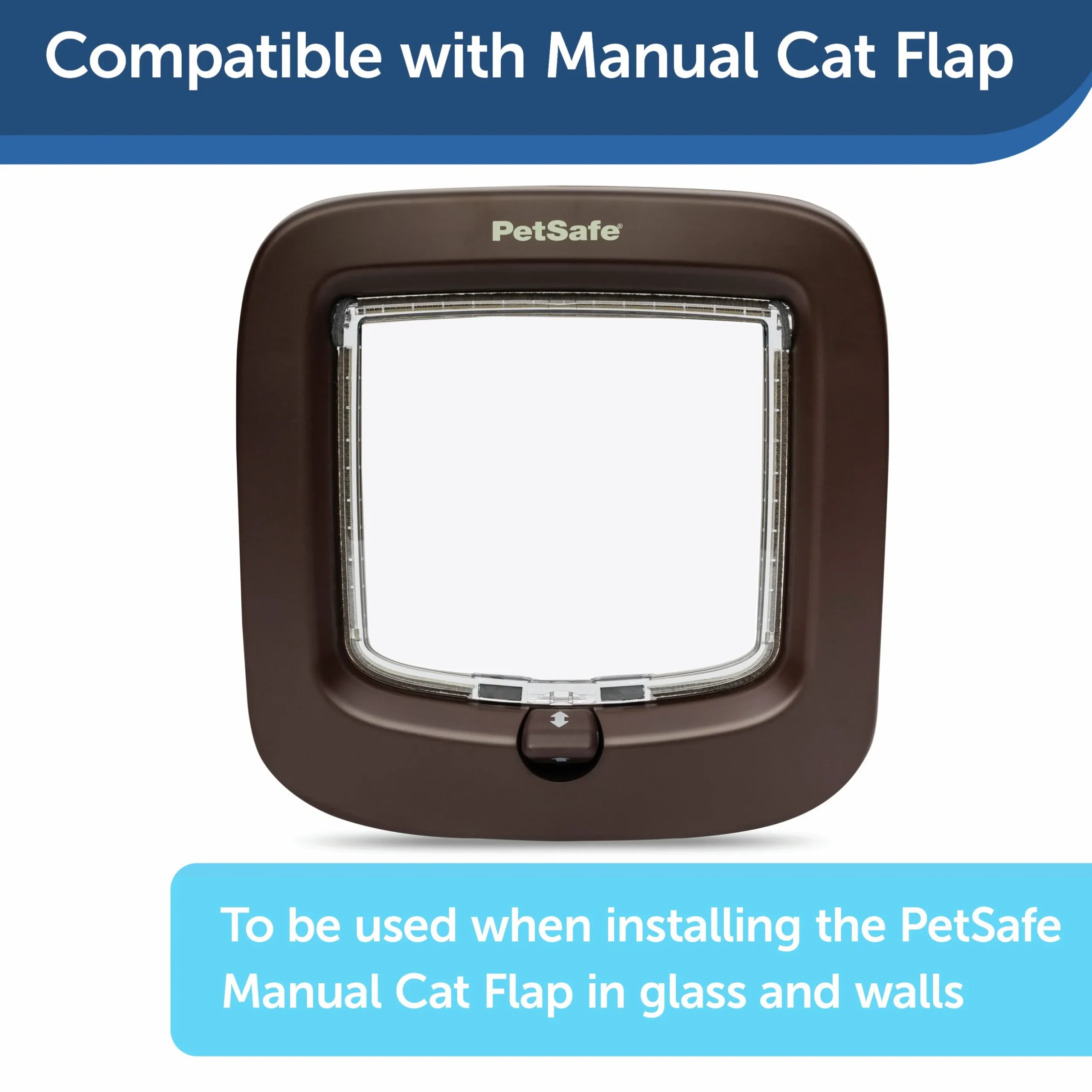 Installationsadapter Petsafe för kattlucka Brun
