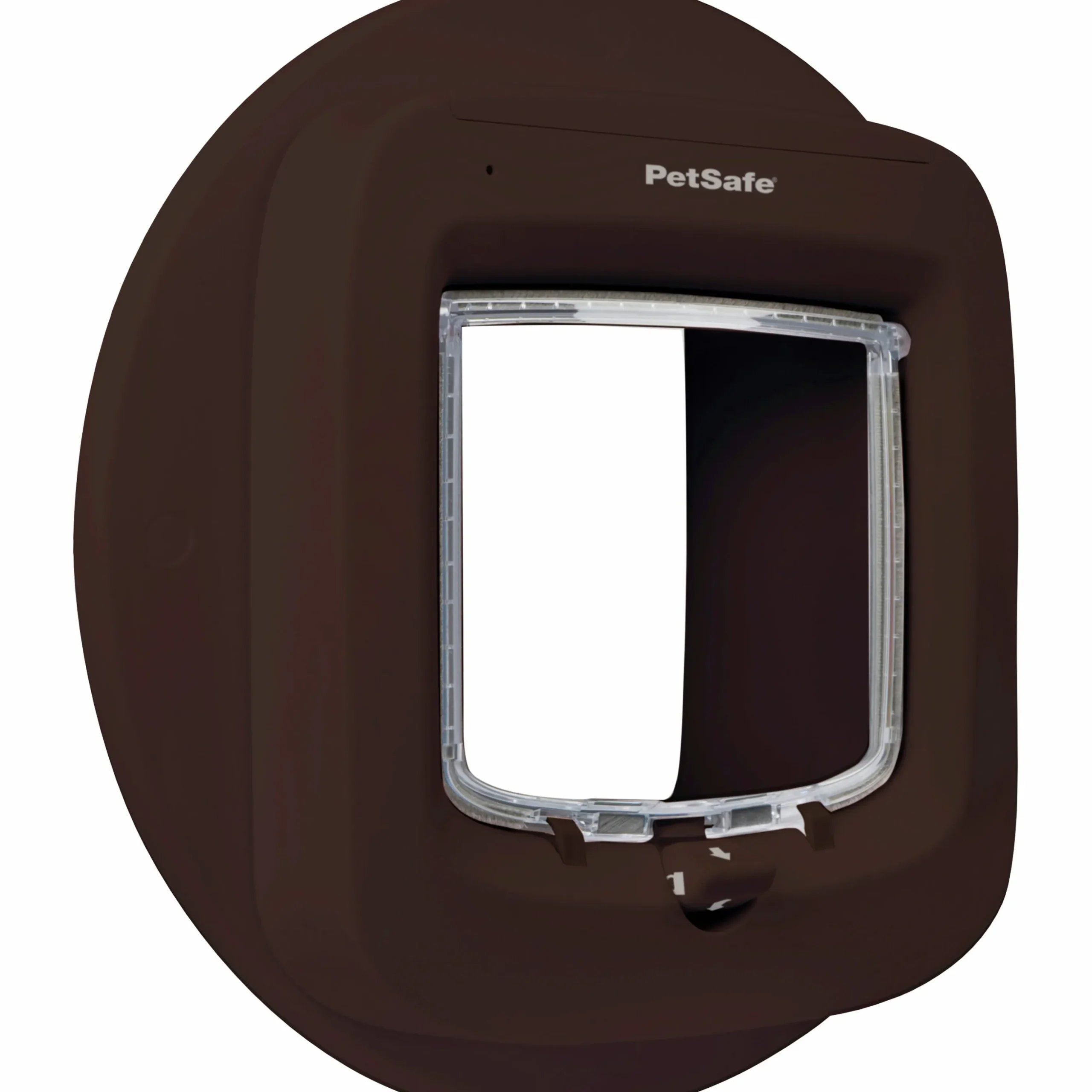 Installationsadapter Petsafe för kattlucka Brun