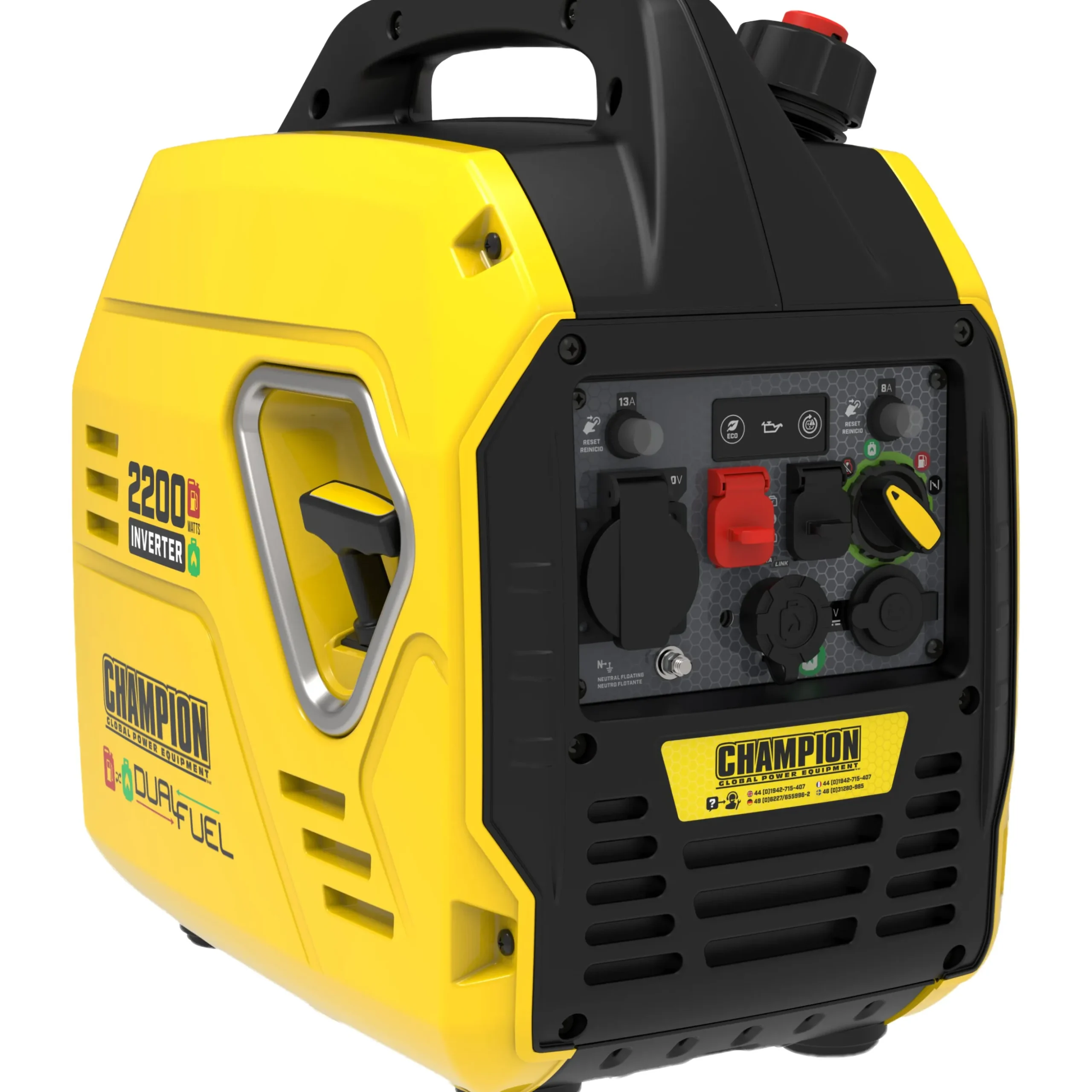 Inverterelverk Champion The Mighty Atom Dual Fuel 92001i 2200W