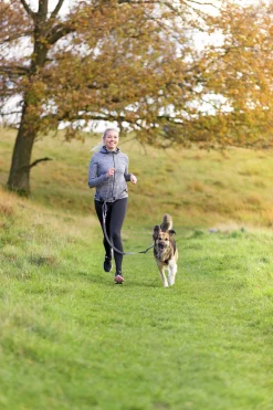 Joggingbälte/koppel Trixie Handsfree Midjebälte Grå 75–120cm
