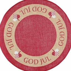 Julgransmatta Granngården God Jul Jute Ø 90cm