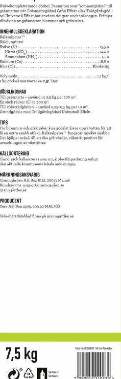 Kalksalpeter Granngården 7,5kg