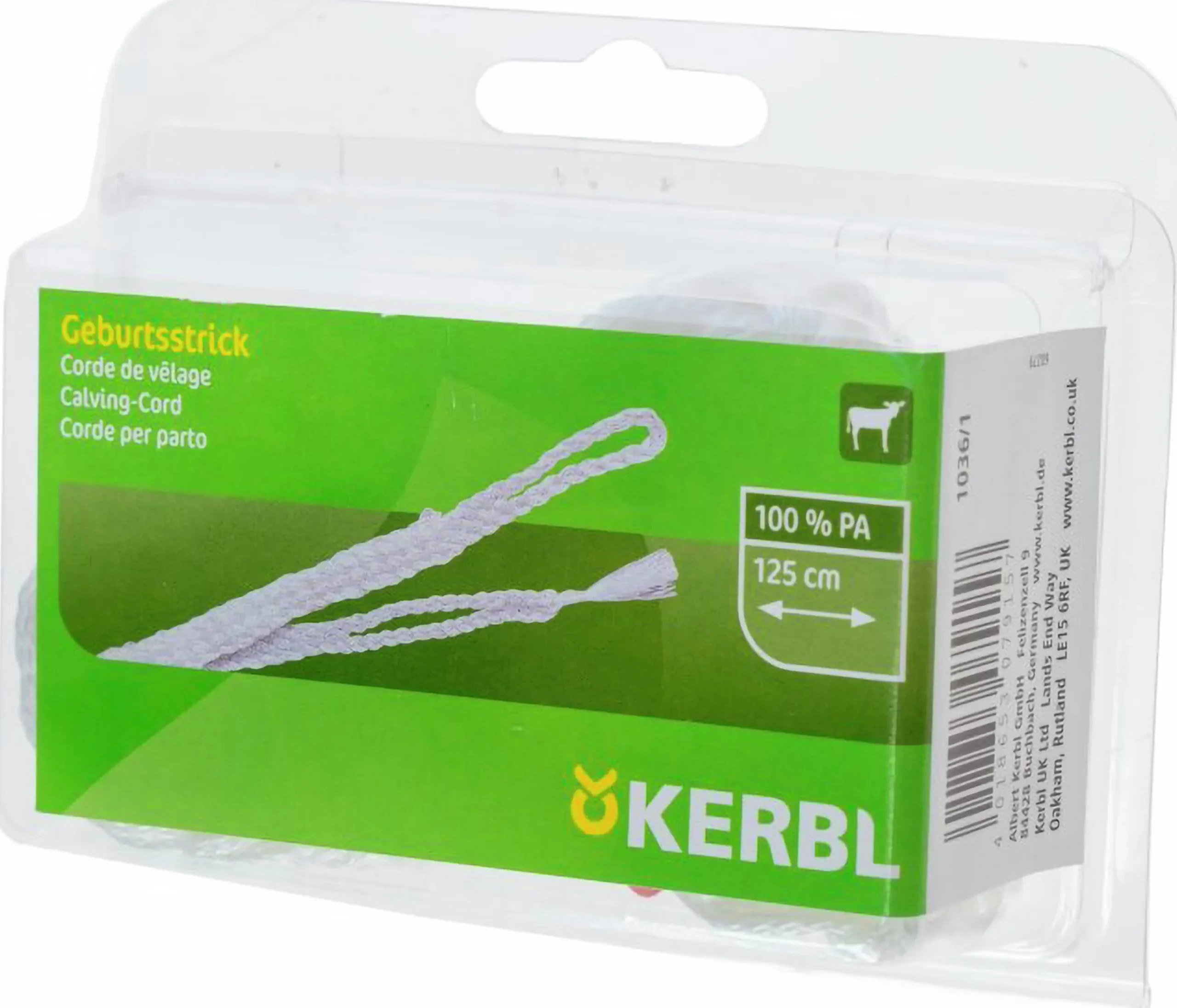 Kalvningsrep Kerbl 2 öglor 190cm