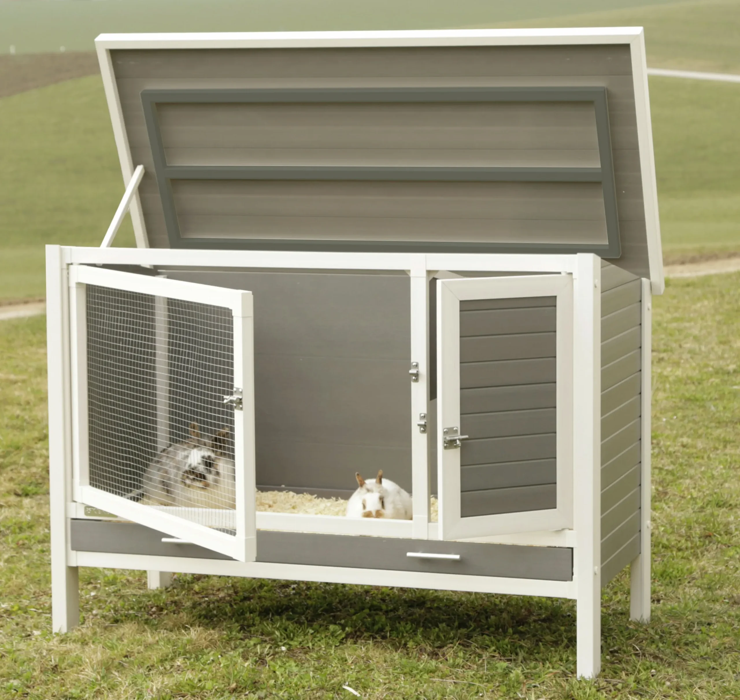 Kaninbur Kerbl Underhållsfri Eco Plast Samy 116x57x82cm