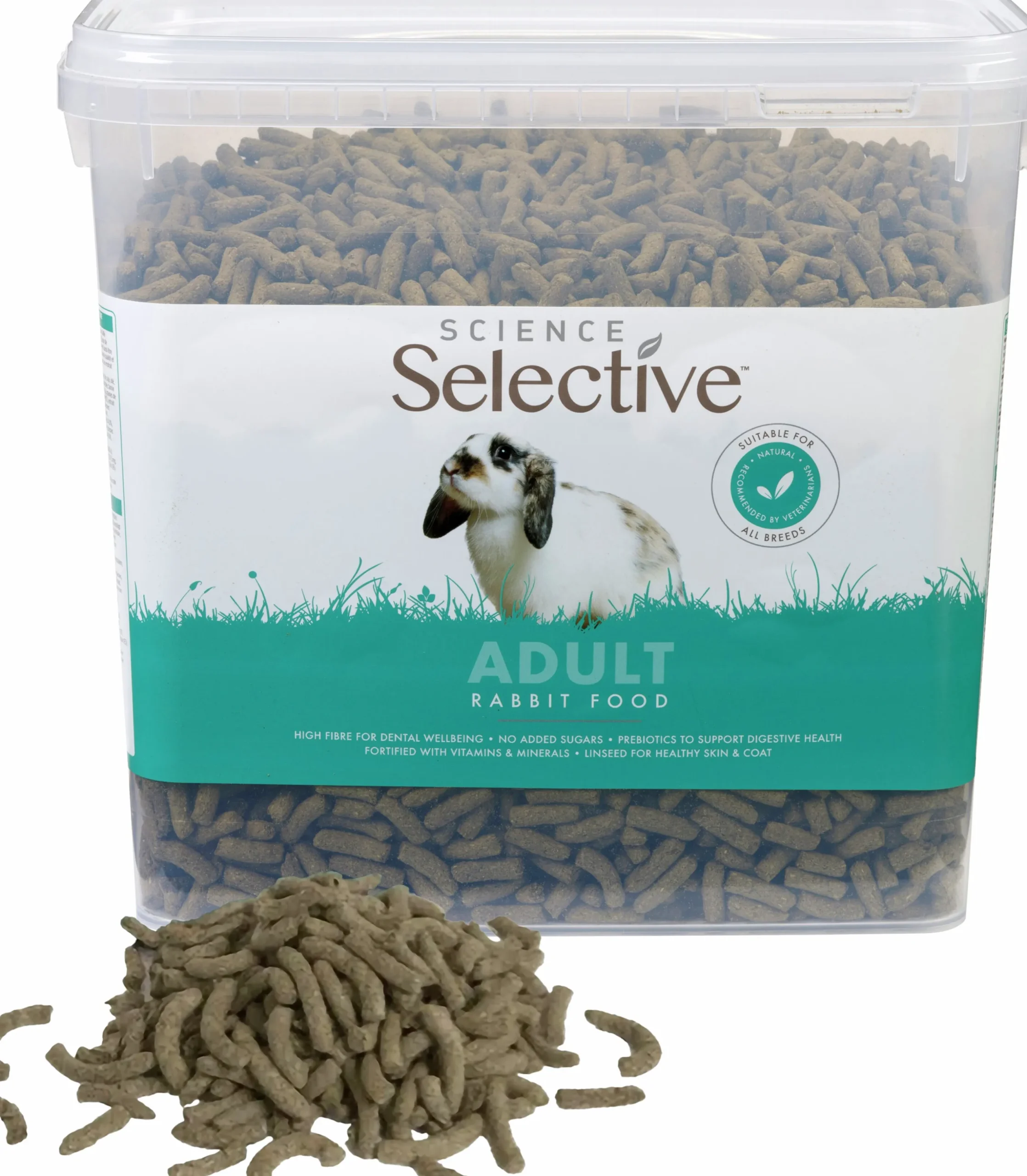 Kaninfoder Selective Adult Pellets i hink 3kg
