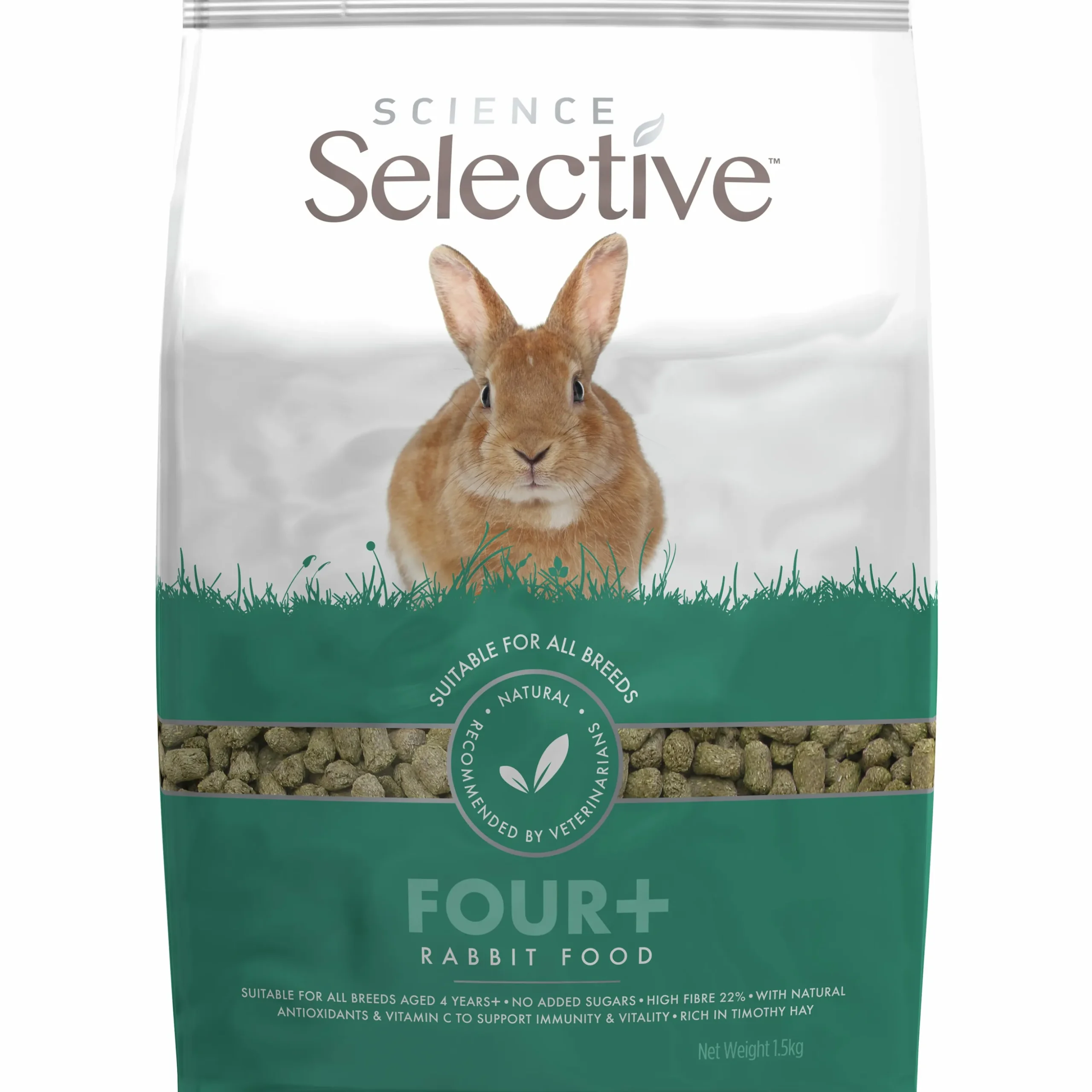 Kaninfoder Selective 4+ Pellets 1,5kg