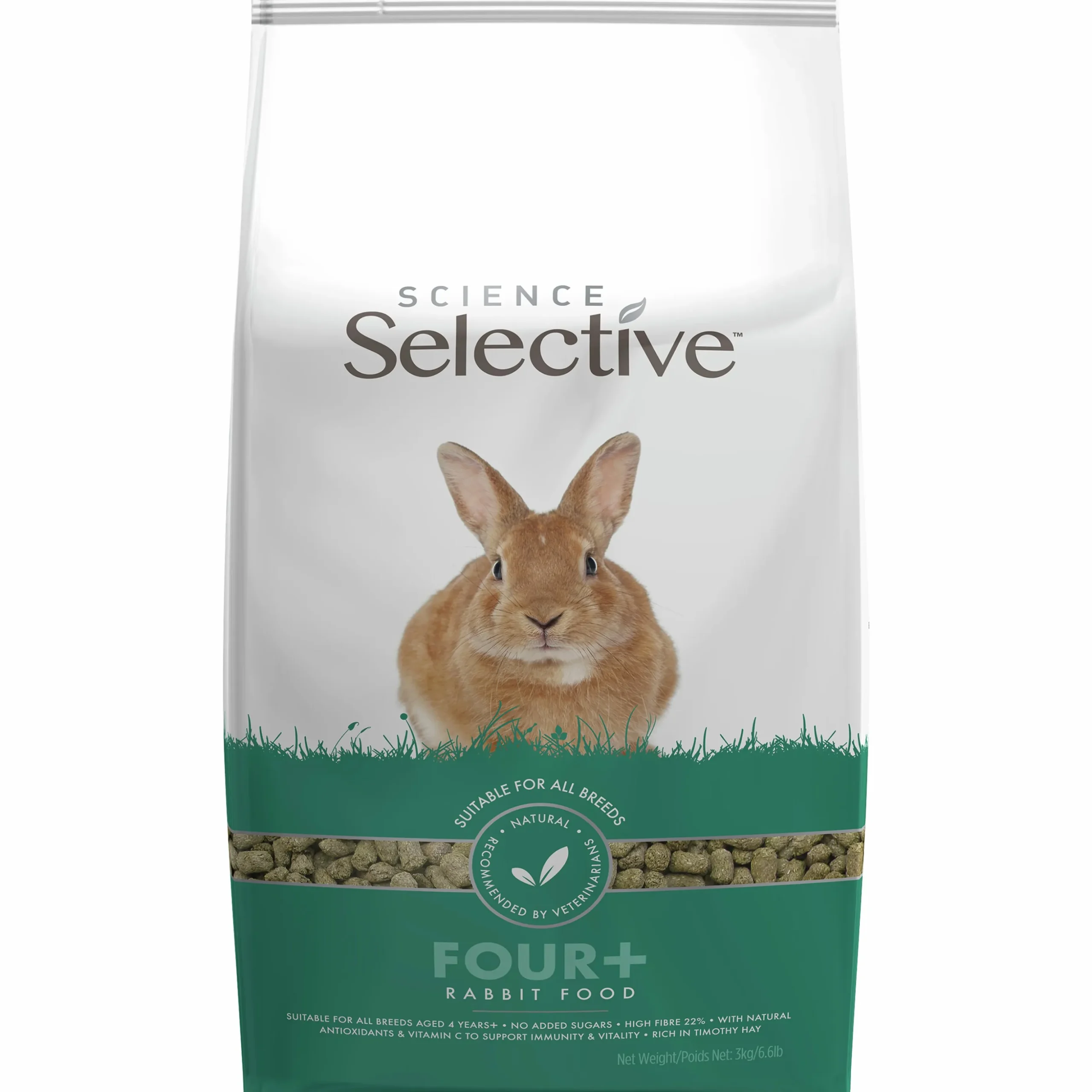 Kaninfoder Selective 4+ Pellets 3kg