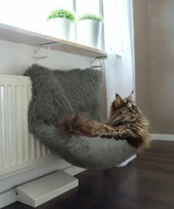 Kattbädd Dogman Elementsäng Shaggy Grå 45cm