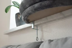 Kattbädd Kerbl Fönsterbädd Grå 55cm