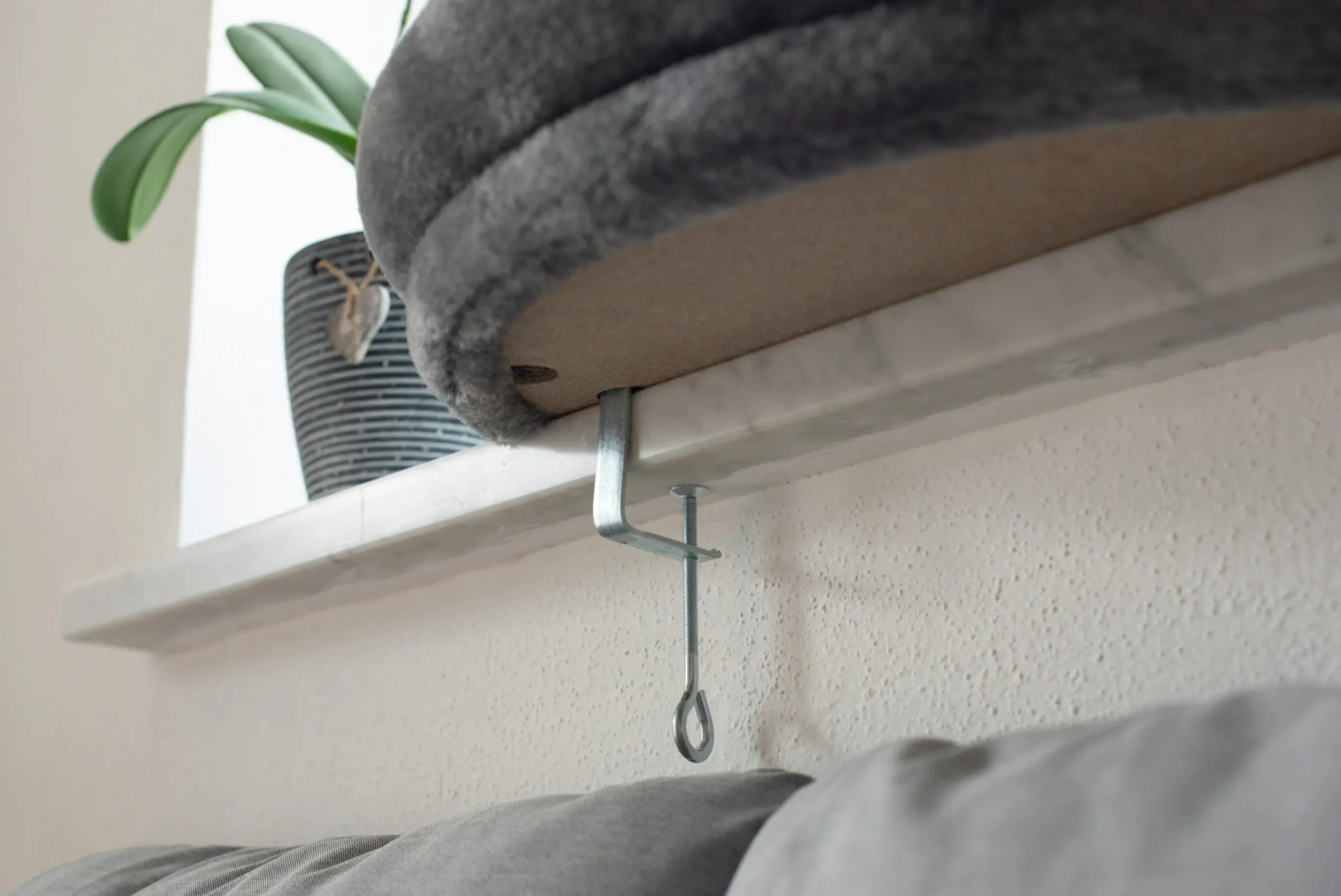 Kattbädd Kerbl Fönsterbädd Grå 55cm