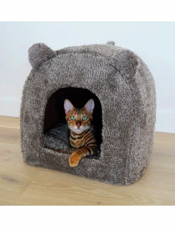 Kattbädd Rosewood Teddy Grå 38cm