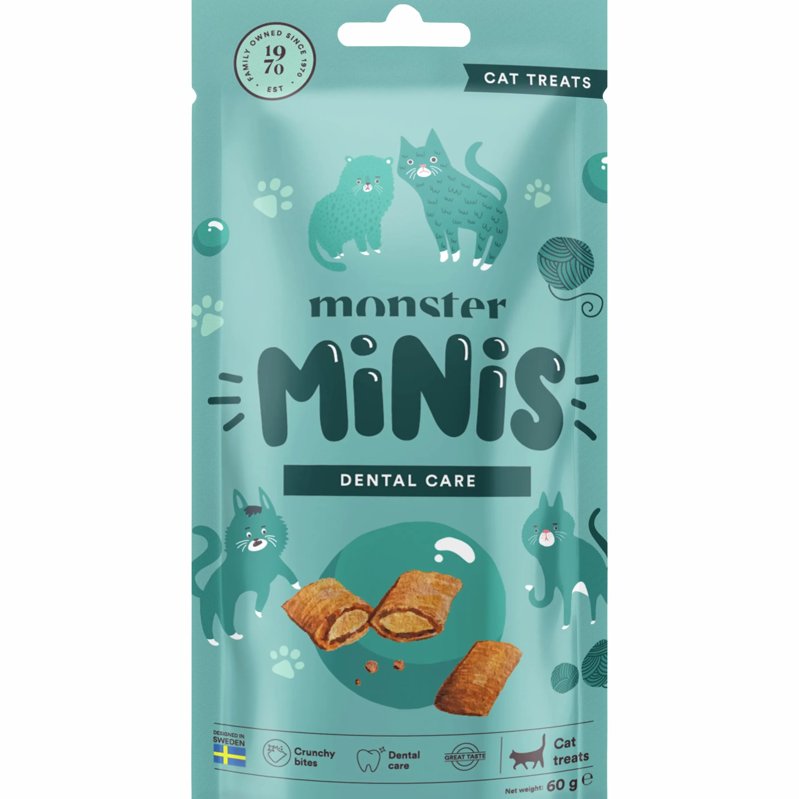 Kattgodis Monster Cat Minis Dental Care 60g