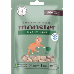 Kattgodis Monster Cat Treats Freeze Dried Lamb 45g