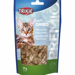 Kattgodis Trixie Premio Frystorkade Kycklinghjärtan 25g