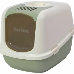 Kattlåda PeeWee EcoDome Salviagrön/creme 66,5x48,5x46,5cm