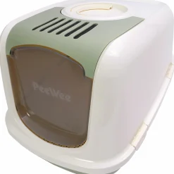Kattlåda PeeWee EcoDome Salviagrön/creme 66,5x48,5x46,5cm