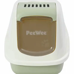 Kattlåda PeeWee EcoHus Salviagrön/Creme 56x39x37,5cm