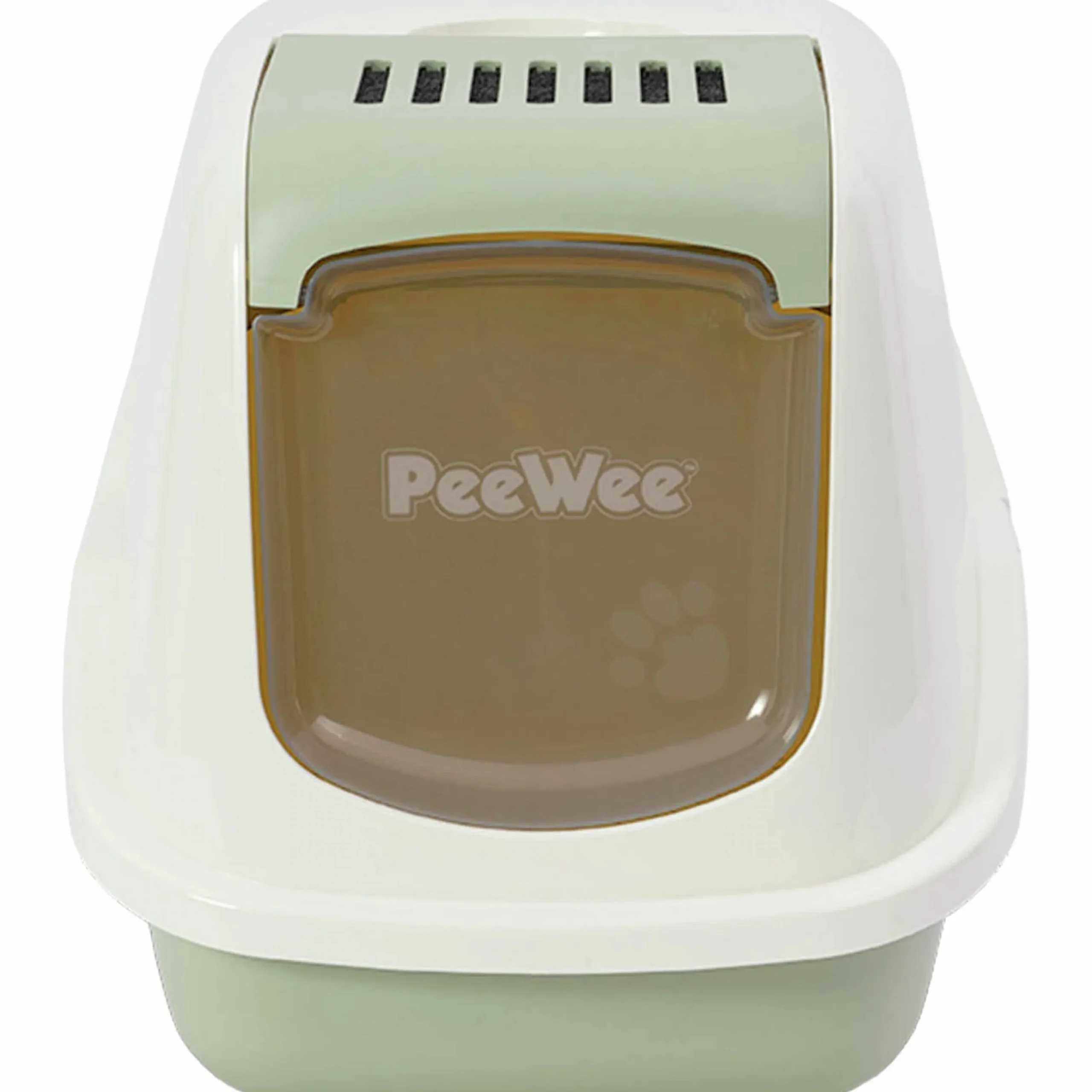 Kattlåda PeeWee EcoHus Salviagrön/Creme 56x39x37,5cm