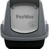 Kattlåda PeeWee EcoHus Svart/Antracit 56x39x37,5cm