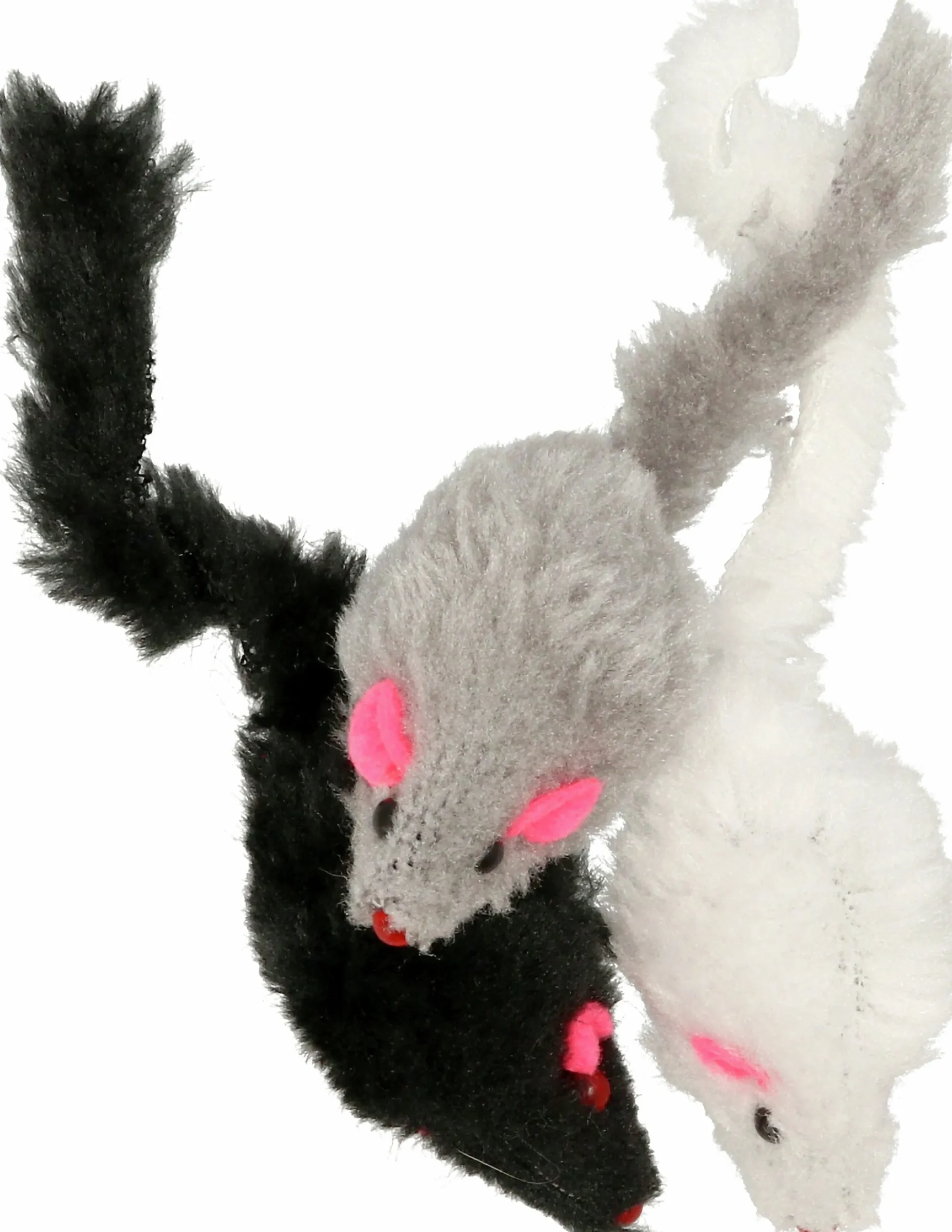 Kattleksak Dogman Pälsmus 4cm Blandade färger