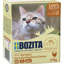 Kattmat Bozita Bitar i gelé med Extra kyckling 370g