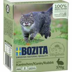 Kattmat Bozita Bitar i sås med Kanin 370g