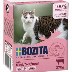 Kattmat Bozita Bitar i sås med Nöt 370g