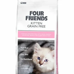 Kattmat Four Friends Kitten Grainfree Duck/Turkey 6kg