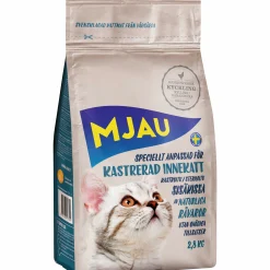 Kattmat Mjau Adult Kastrerad Innekatt Kyckling 2,8kg