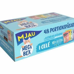 Kattmat Mjau Adult Megabox Kött/Fisk i gelé 48x85g