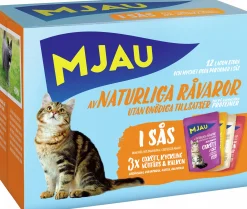 Kattmat Mjau Adult Menybox Kött i sås 12x85g