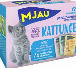 Kattmat Mjau Kattunge Menybox Kött/Fisk i gelé 12x85g