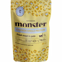 Kattmat Monster Adult Pouches Chicken paté 8x85g