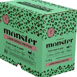 Kattmat Monster Adult Pouches Lamb paté 8x85g