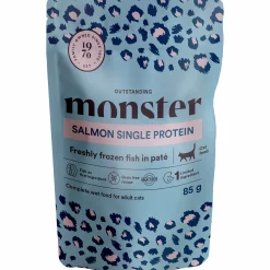 Kattmat Monster Adult Pouches Salmon paté 8x85g