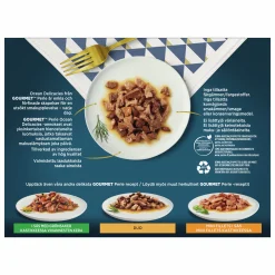 Kattmat Purina Gourmet Perle Menybox Fish i sås 8x85g